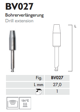 Meisinger Drill Extension L 27.0mm