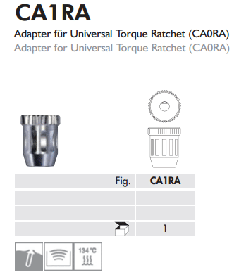Meisinger Adapter for Universal Torque Ratchet (CA0RA)