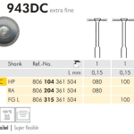 Diamond Coated Osteotomy Saws HP 943DC L 0.15mm Extra Fine