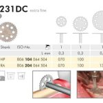 Diamond Coated Osteotomy Saws HP 231DC L 0.3mm Extra Fine