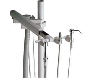 BEAVERSTATE 2" dia. Post Mount Hygiene System w/ Vacuum Telescoping Arm #A-5230