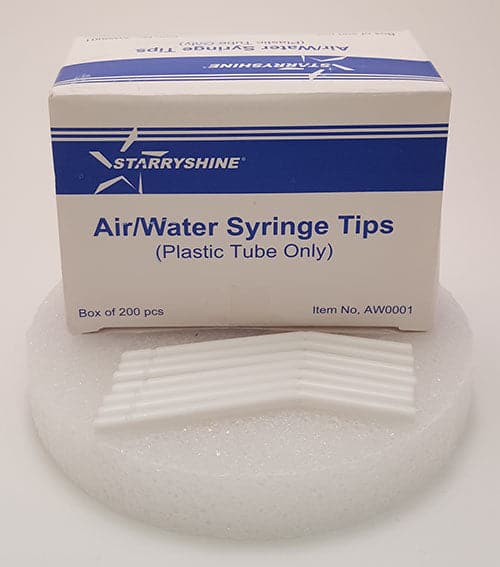 WYKLESure Tip, Air/Water Syringe Tips Disposable (White/White) Tubes ONLY 200/pk #8653