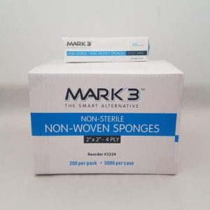 Mark3 2x2 Non-Woven Sponges 4 Ply, 5,000/Case #100-2224