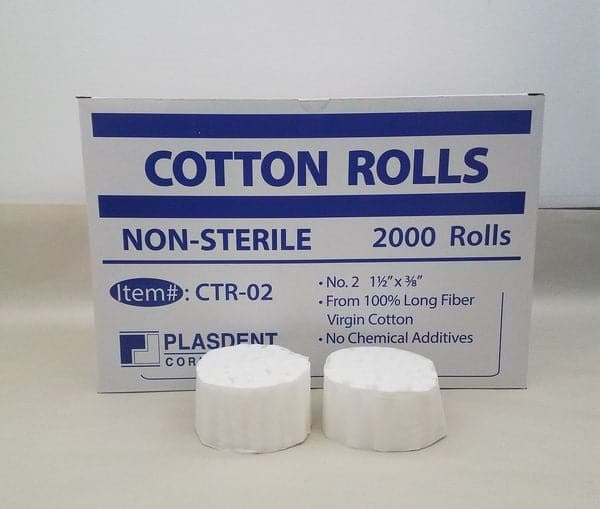 Dental disposable dental cotton rolls, 4 = 1,4 cm, length each 3,8