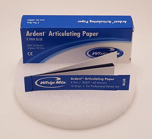 Whip Mix Ardent Articulating Paper X-Thin Blue #60003 (SPECIAL PRICE: 3QTY LEFT)