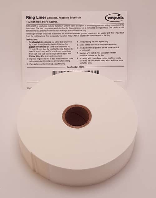 Whip Mix Ring Liner 1-3/8" Roll, 60ft. #14621