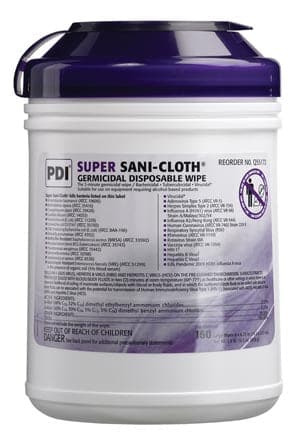 PDI SUPER SANI-CLOTH® GERMICIDAL DISPOSABLE WIPE - Large Canister