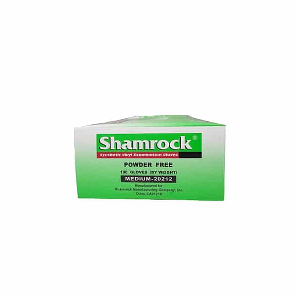 Shamrock Exam Gloves Vinyl Powder Free 100/box #20211