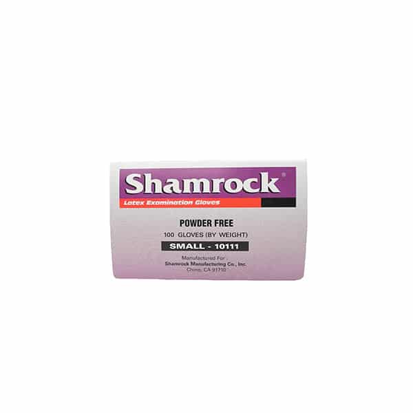 Shamrock Exam Gloves Latex Powder Free 100/box