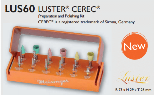 Meisinger (LUS60) LUSTER CEREC Preparation and Polishing Kit