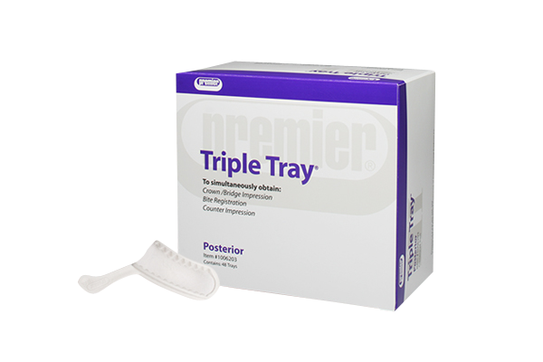 Premier Dental Triple Tray 3/4 Arch 35/bx