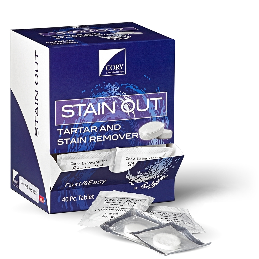 Cory Labs Stain Out Tartar & Stain Remover Tablets 40/bx.