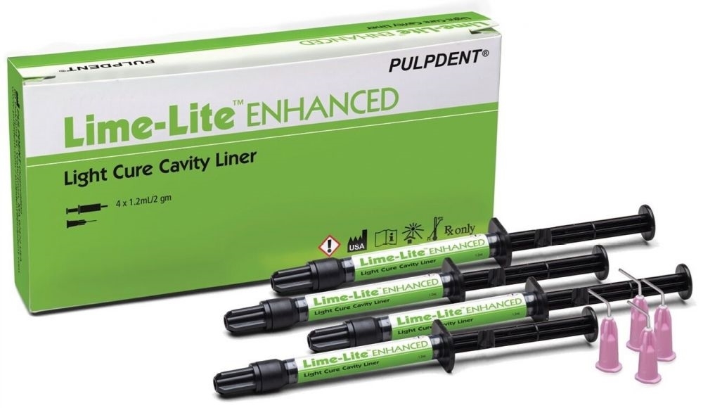 Pulpdent Limelite Enhanced Cavity Liner Syringe Kit 4/pk