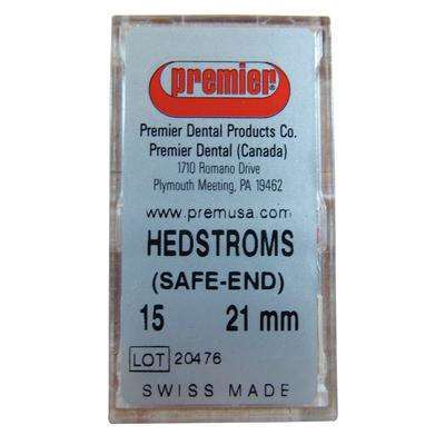 Premier Dental Hedstrom Files 25mm #15 6/pk.